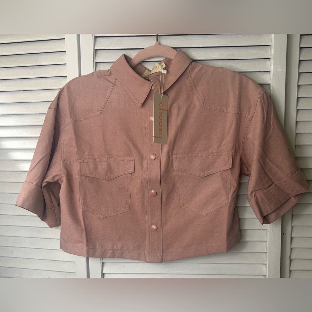 Choosy Pink Cropped Top‎ Size XS
